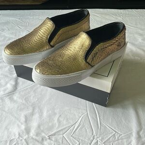 Steve Madden x The Blonde Salad NIB Golf Leather TYNC Skate Sneakers- Size 9